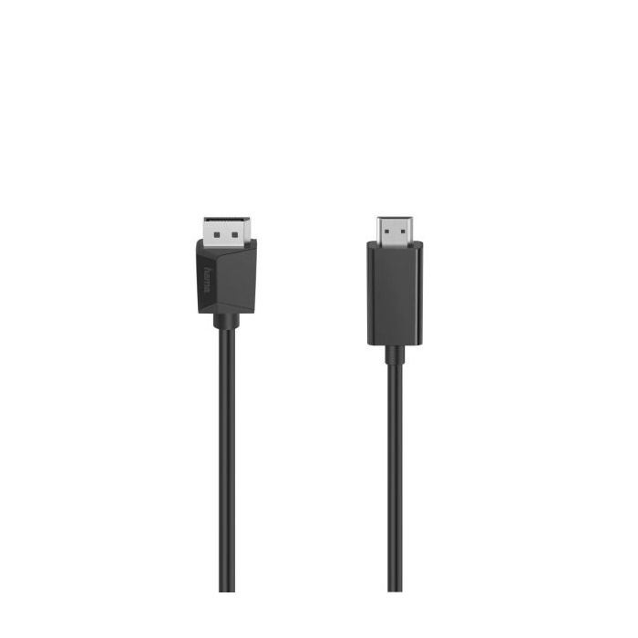 Hama Essential Cable Adaptador DisplayPort a HDMI - Cable 1.5m - 4K - Color Negro