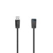 Hama Essential Cable Alargador USB-A Macho/Hembra - Longitud 1.5m - Velocidad hasta 5Gbps - Blindaje Doble - Color Negro