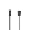 Hama Essential Cable Alargador USB-A Macho/Hembra - Longitud 3m- Velocidad hasta 480Mbps - Blindaje Doble - Color Negro