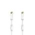 Hama Essential Cable Coaxial de Antena - Longitud 1.5m - Terminales Chapados en Oro - Conector F Macho - Triple Blindaje - Apantallamiento 100dB - Impedancia 75Ohm - Color Blanco