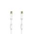 Hama Essential Cable Coaxial de Antena Macho/Hembra - Longitud 3m- Terminales Chapados en Oro - Triple Blindaje - Apantallamiento 100dB - Impedancia 75Ohm - Color Blanco