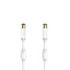 Hama Essential Cable Coaxial de Antena Macho/Hembra - Longitud 5m- Terminales Chapados en Oro - Triple Blindaje - Apantallamiento 100dB - Impedancia 75Ohm - Color Blanco