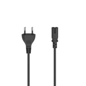 Hama Essential Cable de Alimentacion CEE7/16 Macho - Hembra C7 - Longitud 1.5m - Seccion 0.75mm2 - Color Negro