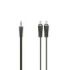 Hama Essential Cable de Audio - 2x RCA Macho - Jack 3.5mm Macho - Longitud 1.5m - Estereo - Color Negro