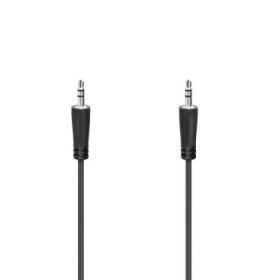 Hama Essential Cable de Audio - Jack 3.5mm Macho - Estereo - Longitud 1.5m - Color Negro