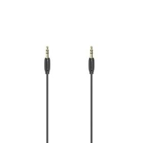 Hama Essential Cable de Audio - Longitud 1.5m - Contactos Chapados en Oro - Color Negro