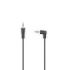 Hama Essential Cable de Audio Acodado 90º - Jack 3.5mm Macho - Longitud 0.5m - Color Negro