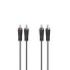 Hama Essential Cable de Audio RCA - Longitud 3m- Estereo - Doble Conector Macho - Color Negro
