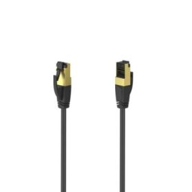 Hama Essential Cable de Red FTP RJ45 Cat-8 - Longitud 3m- Velocidad hasta 40Gbps - Blindaje Doble - Color Negro