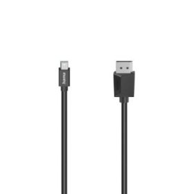 Hama Essential Cable DisplayPort a Mini-DisplayPort - 4K - Longitud 1.5m - Blindaje Doble - Velocidad hasta 21.6Gbps - Color Negro