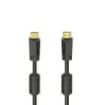 Hama Essential Cable HDMI 4K Macho - Longitud 10m- Soporta ARC - Terminales Chapados en Oro - Ethernet - Velocidad hasta 18Gbps - Blindaje Completo - Color Negro