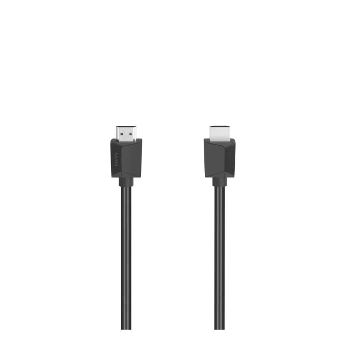 Hama Essential Cable HDMI 4K Macho - Longitud 3m- Soporta ARC - Ethernet - Velocidad hasta 18Gbps - Blindaje Completo - Color Negro