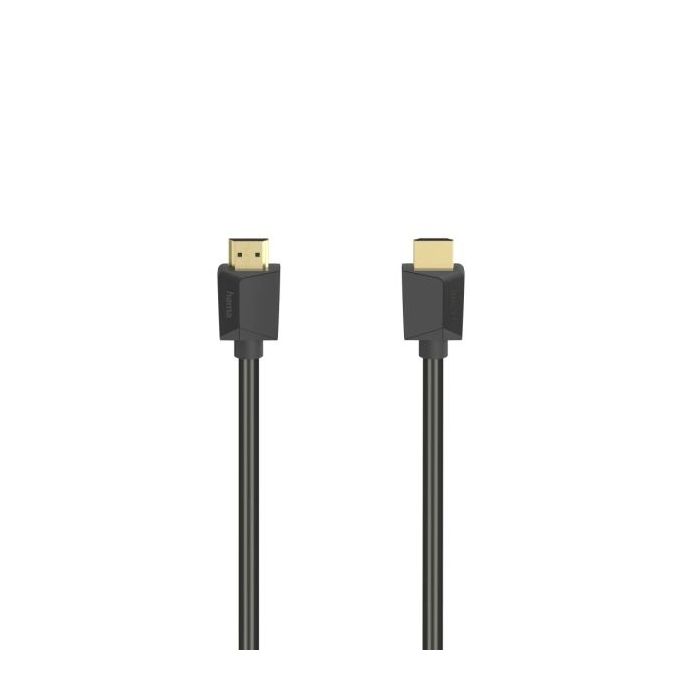 Hama Essential Cable HDMI 4K Macho - Longitud 5m- Soporta ARC - Ethernet - Velocidad hasta 18Gbps - Doble Blindaje - Color Negro