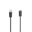 Hama Essential Cable USB - Longitud 1.5m - USB-A Macho - Micro-USB Macho - Velocidad hasta 5Gbps - Blindaje Doble - Color Negro