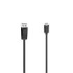 Hama Essential Cable USB - USB-A Macho - USB-C Macho - Longitud 1.5m - Velocidad hasta 480Mbps - Blindaje Doble - Color Negro