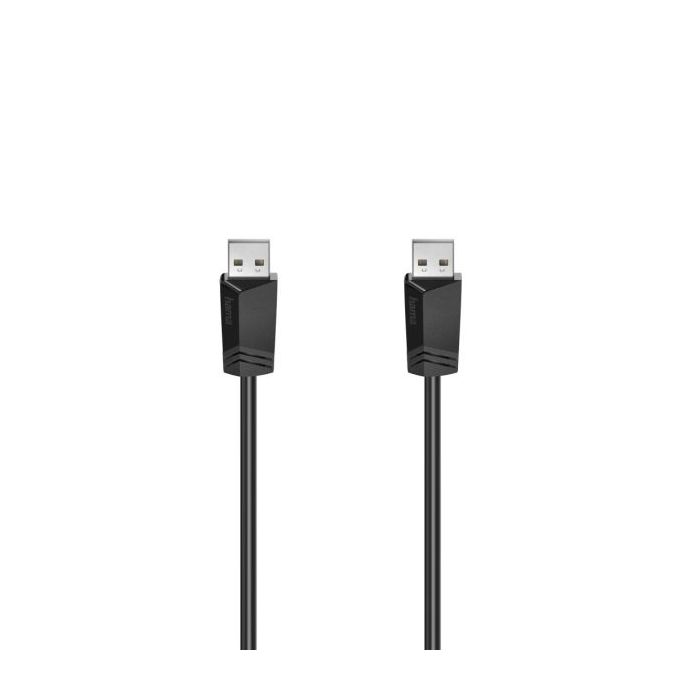 Hama Essential Cable USB-A Macho - Longitud 1.5m - Velocidad hasta 480Mbps - Blindaje Doble - Color Negro