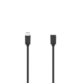 Hama Essential Cable USB-C Macho - Longitud 0.50m - Velocidad hasta 5Gbps - Blindaje Doble - Color Negro