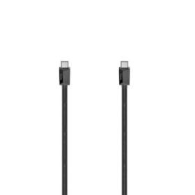 Hama Essential Cable USB-C Macho - Potencia Maxima 100W - Longitud 1m- Velocidad hasta 10Gbps - Blindaje Doble - Color Negro