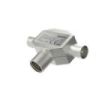 Hama Essential Divisor de Antenas - Coaxial Hembra - Coaxial Macho x2 - Metalico - Color Plata