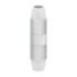 Hama Essential Empalme Coaxial con Bloqueo - Fijacion con Tornillo - Apto para Cables entre 5 y 7mm - Color Blanco