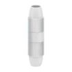 Hama Essential Empalme Coaxial con Bloqueo - Fijacion con Tornillo - Apto para Cables entre 5 y 7mm - Color Blanco
