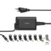 Hama Essential Fuente de Alimentacion Universal para Portatil - Potencia 45W - Voltaje 15-19V - Cable de Entrada 1.2m - Cable de Salida 1.15m - Color Negro