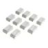 Hama Essential Pack de 10 Terminales RJ45 - Cat 6A - Apantallado - Velocidad hasta 10 Gbps - Color Plata