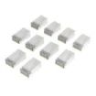 Hama Essential Pack de 10 Terminales RJ45 - Cat 6A - Apantallado - Velocidad hasta 10 Gbps - Color Plata