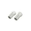 Hama Essential Pack de 2 Conectores F Macho - Cables hasta de 5.5mm - Fijacion con Tornillo - Color Plata