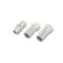Hama Essential Set de Adaptadores para Cable de Antena - 2 Conectores F Hembra - Union Conector F Macho Macho - Color Plata
