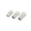 Hama Essential Set de Adaptadores para Cable de Antena - 2 Conectores F Hembra - Union Conector F Macho Macho - Color Plata