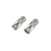 Hama Essential Set de Adaptadores para Cable de Antena - Coaxial Hembra a F Hembra - Coaxial Macho a F Hembra - Color Plata