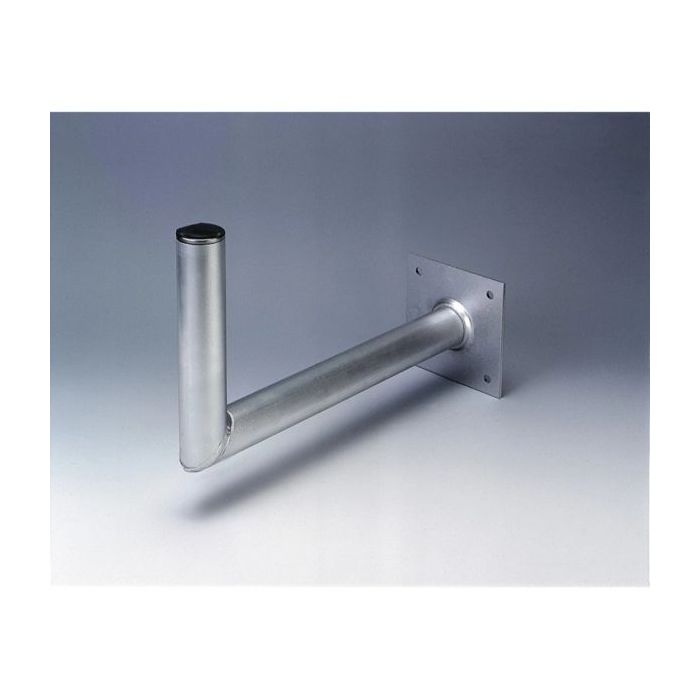 Hama Essential Soporte de Pared para Antena Parabolica - Aluminio - Separacion de 45cm - Diametro 4.8cm - Altura 25cm - Color Plata