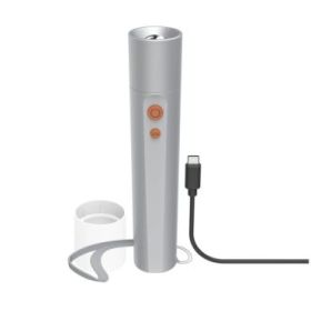 Hama Fl350-C Linterna LED - Recargable - 350 Lumenes - Bateria 18650 de Litio - Color Plata