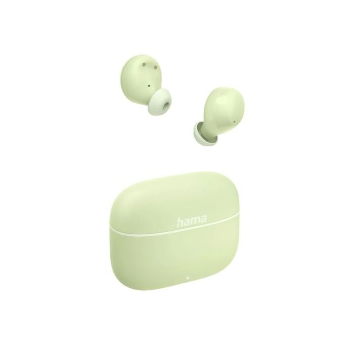 Hama Freedom Buddy II Auriculares con Microfono Omnidireccional - Bluetooth - Rango 10m - Asistente de Voz - Carga por USB-C - Color Menta