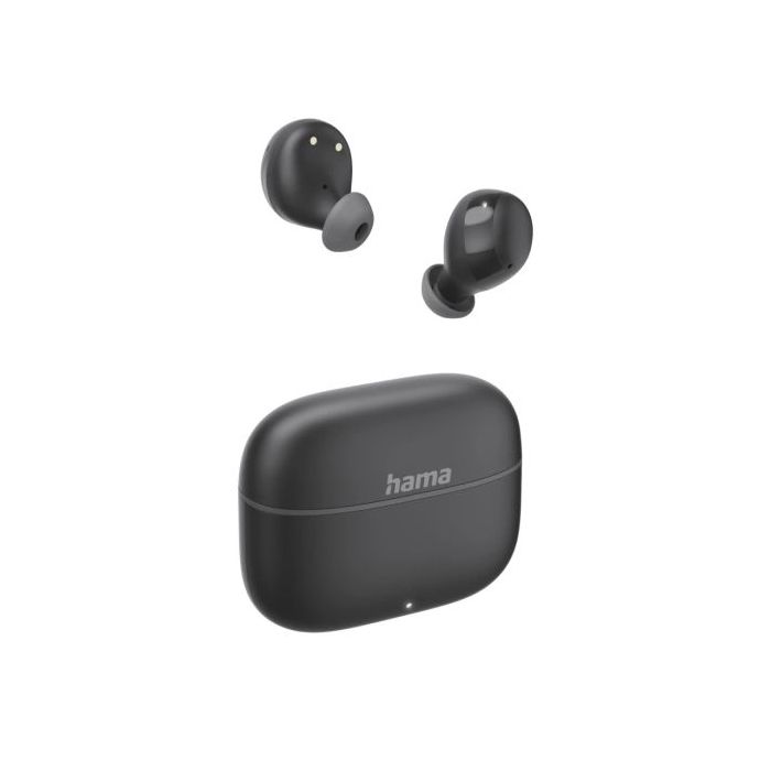 Hama Freedom Buddy II Auriculares con Microfono Omnidireccional - Bluetooth - Rango 10m - Asistente de Voz - Carga por USB-C - Color Negro