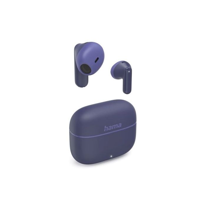 Hama Freedom Light II Auriculares con Microfono Omnidireccional - Bluetooth - Rango 10m - Asistente de Voz - Carga por USB-C - Color Azul