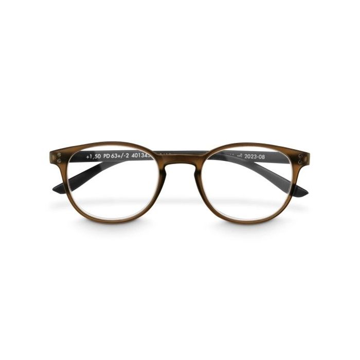 Hama Gafas de Lectura de +1.5 Dioptrias - Montura de Plastico Reciclado - Unisex - Color Marron