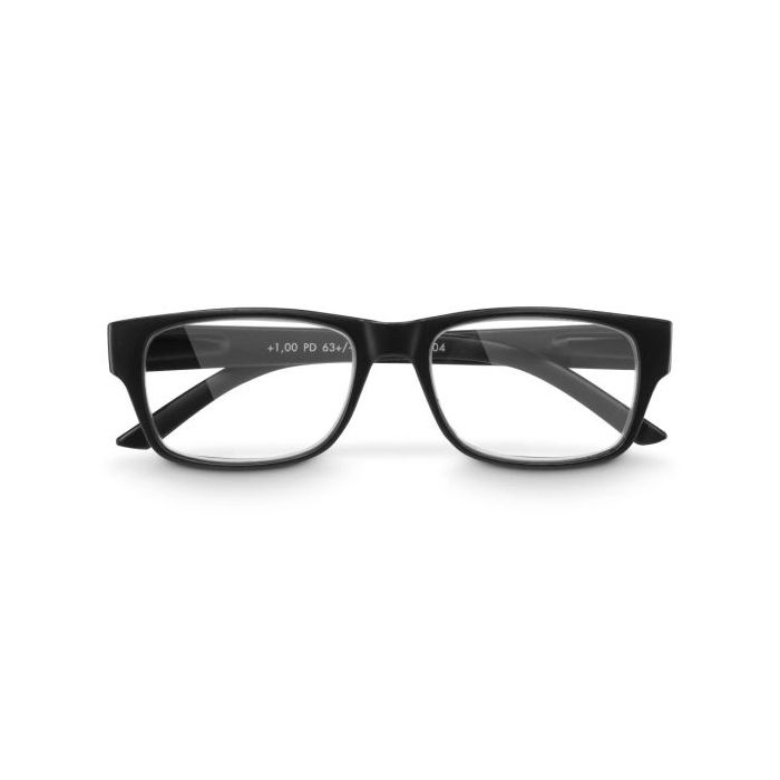 Hama Gafas de Lectura de +1.5 Dioptrias - Montura de Plastico Reciclado - Unisex - Color Negro
