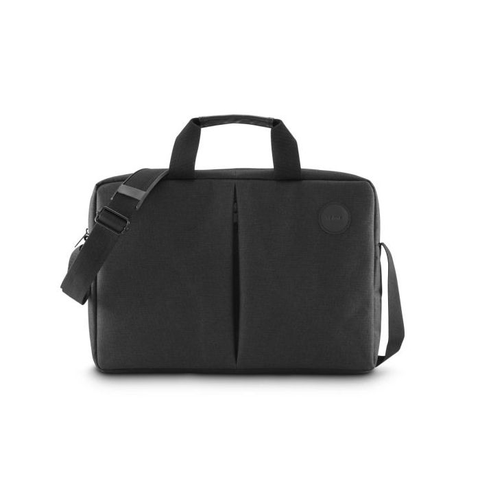 Hama Genua Maletin para Portatiles hasta 15.6" - Poliester - Bandolera Ajustable - Bolsillo Frontal - 42.5x5x31cm - Color Negro