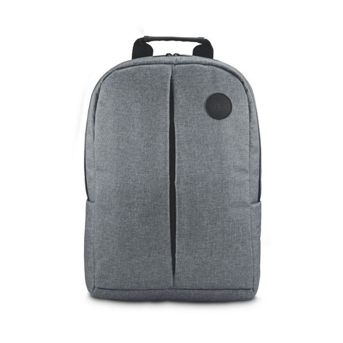 Hama Genua Mochila para Portatiles hasta 15.6" - Capacidad 14L - Poliester - Interior Acolchado - Bolsillo Frontal - 35x46x9cm - Color Gris