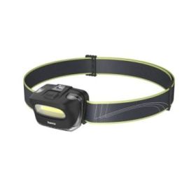 Hama Hl110 Linterna Frontal LED - Cinta para la Cabeza - 110 Lumenes - Funciona con 3 Pilas AAA - Autonomia hasta 19h - Color Negro