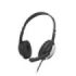 Hama Hs-P100 V2 Auriculares con Microfono Omnidireccional - Cable 2m - Jack 3.5mm - Diadema Ajustable - Almohadillas de Malla - Color Negro y Plata