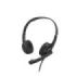 Hama Hs-USB250 V2 Auriculares con Microfono Omnidireccional - Cable 2m - Diadema Ajustable - Almohadillas de Malla - Color Negro y Plata