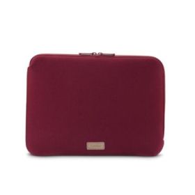 Hama Jersey Funda para Portatiles hasta 14.1" - Cierre con Cremallera - Forro Interior Suave - 37x1.5x27cm - Color Rojo