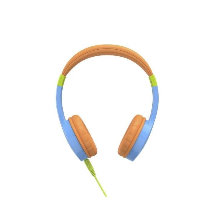 Hama Kids Guard Auriculares con Microfono - Cable 1.2m - Jack 3.5mm - Diadema Ajustable - Color Naranja