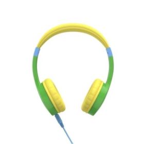 Hama Kids Guard Auriculares con Microfono - Cable 1.2m - Jack 3.5mm - Diadema Ajustable - Color Verde