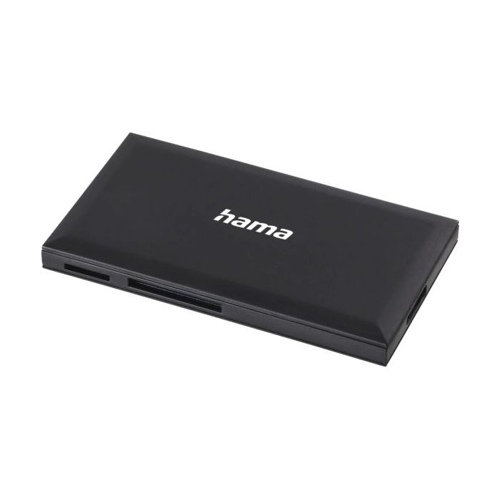 Hama Lector de Tarjetas - CompactFlash - Compatible con SD - Micro-SD - Conexion con USB-A - 90.3x9x50.3mm - Color Negro