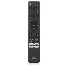 Hama Mando a Distancia para TV Hisense - Alcance 10m - 45 Botones - Acceso Directo a Plataformas de Streaming - 4.2x21.5x1.5cm - Color Negro