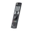 Hama Mando a Distancia para TV LG - Alcance 10m - 52 Botones - Acceso Directo a Plataformas de Streaming - 21.6x4.8x2.4cm - Color Negro